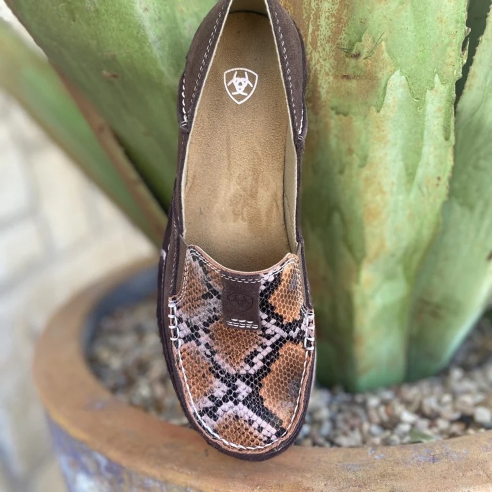 NWT Ariat® Ladies Snake Print and Coffee Bean Cruiser - Picture 5 of 9